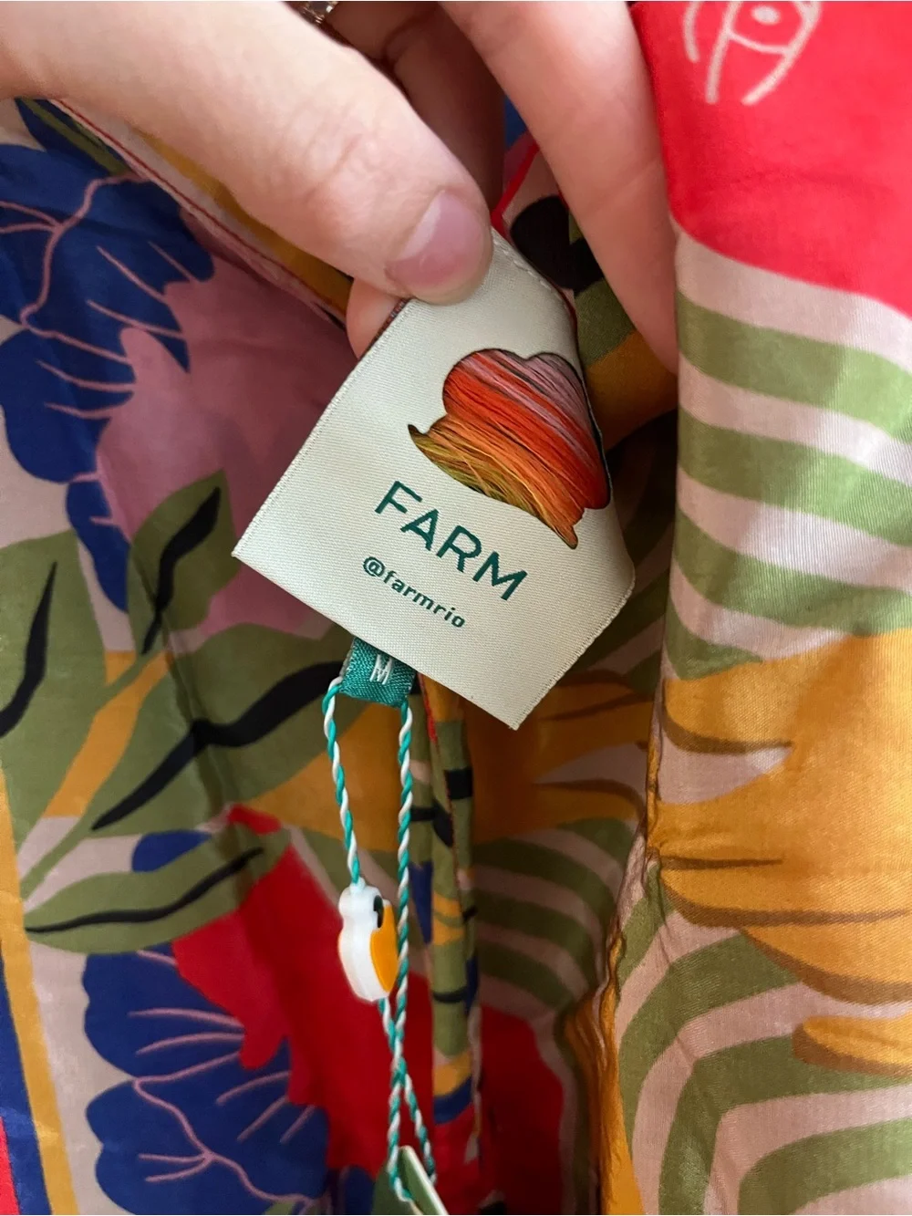 Farm Rio Colorful Tropical Strapless Maxi Dress - Picture 8 of 9